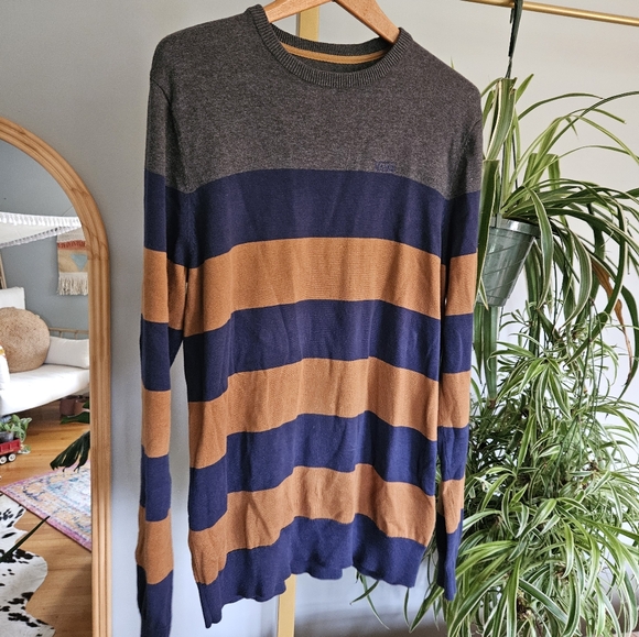 Vans Mens Crewneck Sweater Stripe - Picture 3 of 7